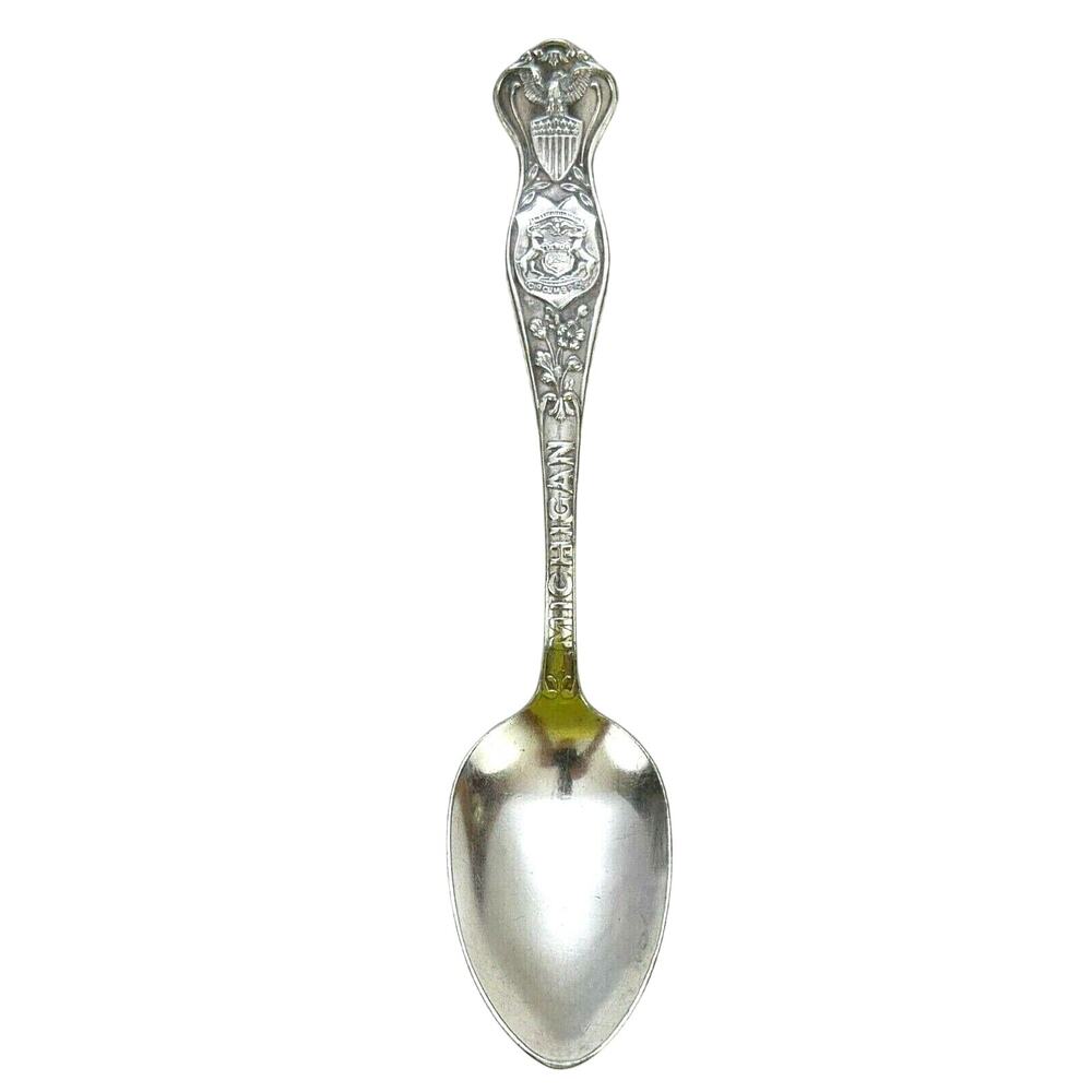 Ornate Vintage Spoon Oneida Community A1 X Silver Michigan Circum Spice 6″
